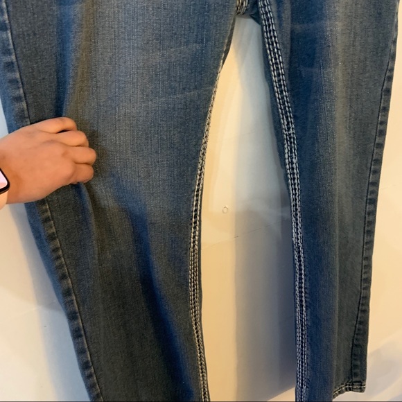 [SOLD] True Religion Mens Joey Blue Denim Super T Bootcut Jeans - Picture 9 of 14